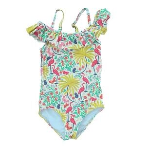 Mini Boden (5|6y) Tropical Floral Swimsuit